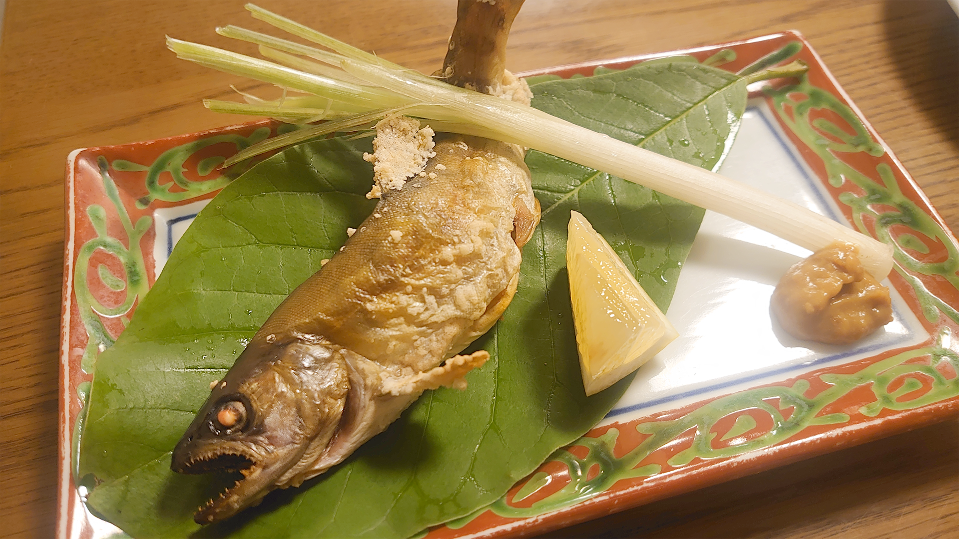 山女魚 塩焼き